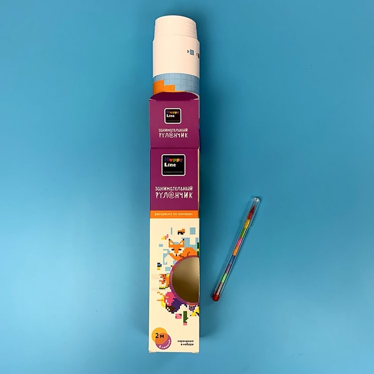 Плакат-раскраска «Занимательный рулончик. Раскраски по номерам» — картинка 2