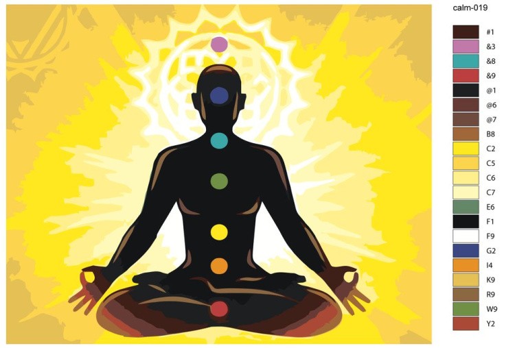 Картина по номерам «Медитация Ом» — картинка 2