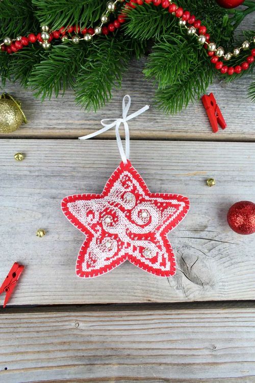 Набор для вышивания «Морозные узоры. Звёздочка» — картинка 4