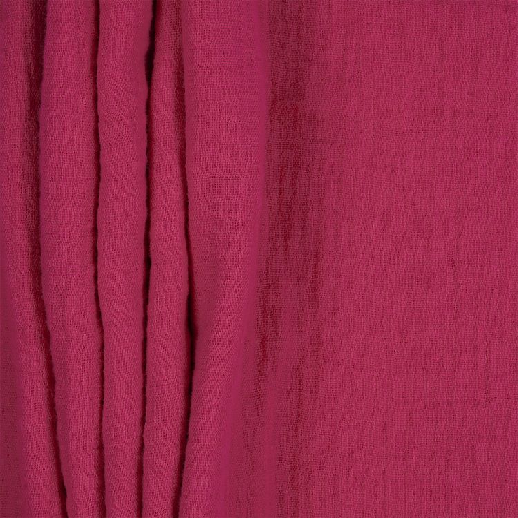 Ткань Муслин, 1 м х 130 см, 125 г/м², цвет: ярко-розовый, TBY — картинка 2