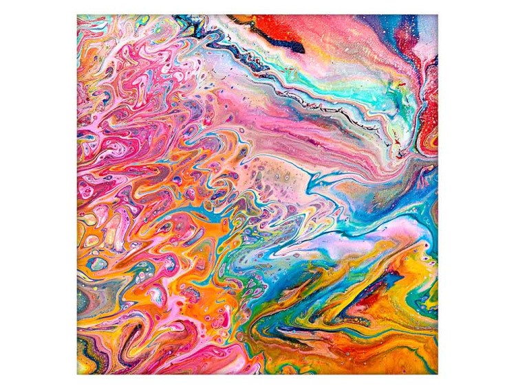 Набор для рисования жидким акрилом Флюид Арт Планета цветов, Molly — картинка 5