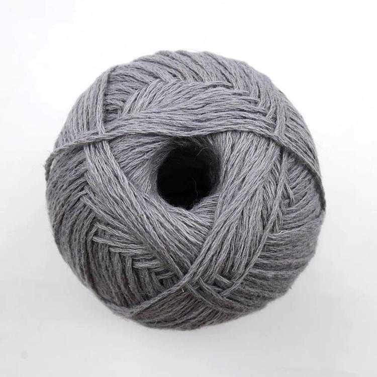 Пряжа Пехорка Льняная (393), светлый маренго, 5 шт. по 100 г — картинка 3