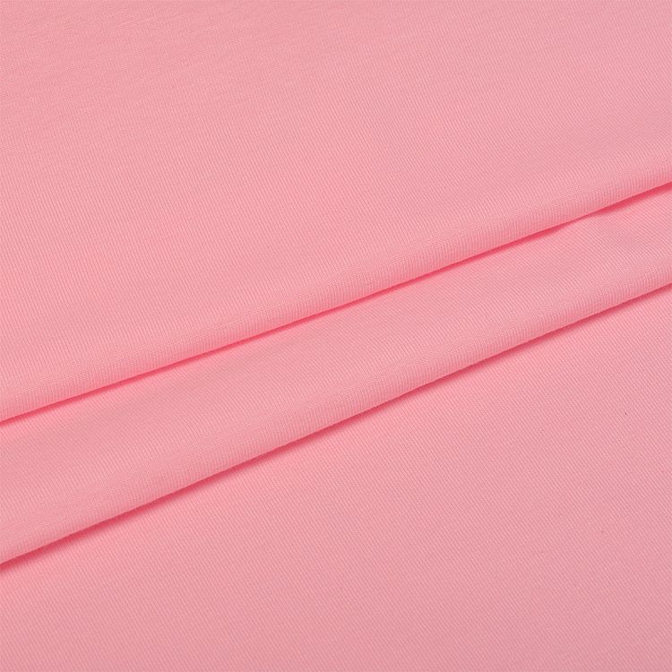 Ткань трикотаж Кулирка с лайкрой, 6 м, ширина 180 см, 190 г/м2, цвет: светло-розовый, TBY — картинка 3