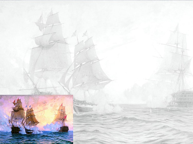 Холст «Бой брига «Меркурий» — картинка 2