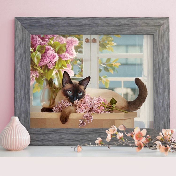 Алмазная вышивка «Сиамская леди» — картинка 2