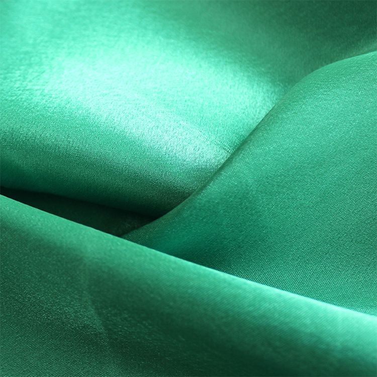 Ткань Креп-сатин, 5 м, ширина 150 см, 140 г/м², цвет: 611 зеленый, TBY