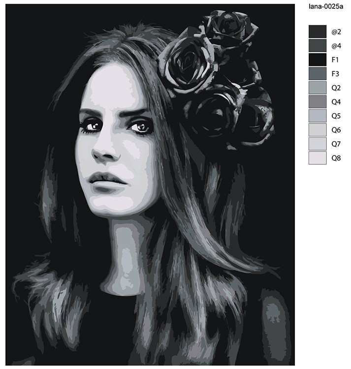 Картина по номерам «Lana Del Rey Лана Дель Рей 12» — картинка 2