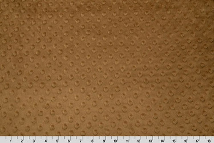 Плюш CUDDLE DIMPLE, 48x48 см, 455 г/м2, 100% полиэстер, цвет: MАCHA, Peppy