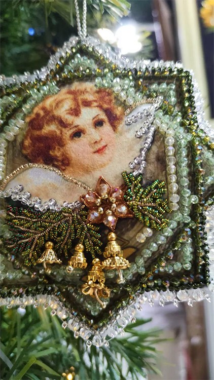 Набор для вышивания хрустальными бусинами «Ангел-1» — картинка 3