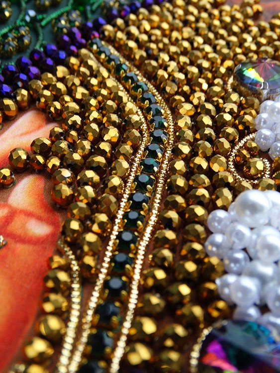 Набор для вышивания хрустальными камнями «Спас Лоза истинная» (акриловый жемчуг) — картинка 12