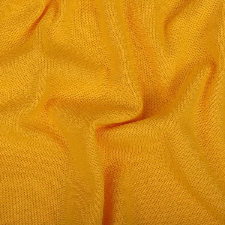 Ткань трикотаж Рибана с лайкрой, 3 м, ширина 80-90 см, 215 г/м2, опененд, цвет: манго, TBY — картинка 2