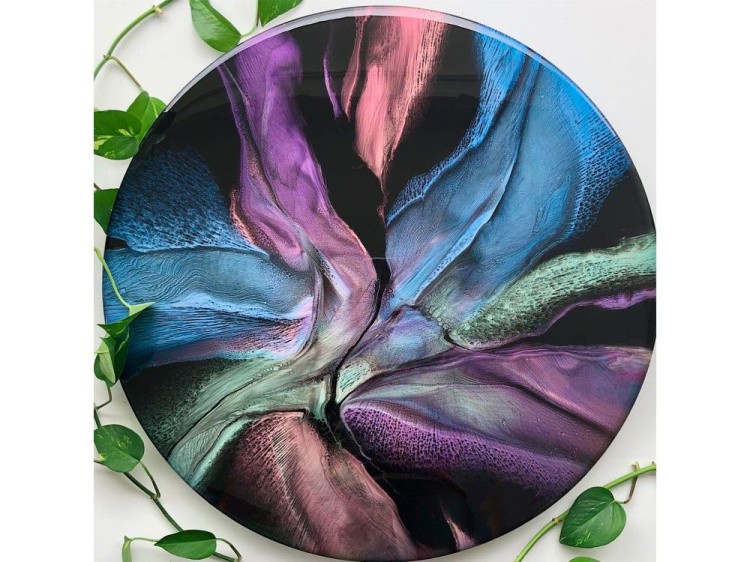 Пигмент минеральный светло-синий (Blue) 25 мл, CraftPigments Pearl — картинка 5