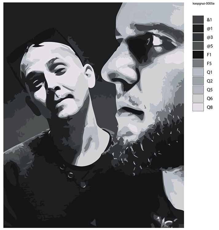 Картина по номерам «Рэп-группа Каспийский груз: Брутто и ВесЪ 3» — картинка 2