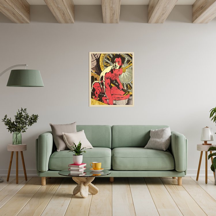 Картина по номерам с поталью «Пушкин. Сорвиголова» — картинка 7