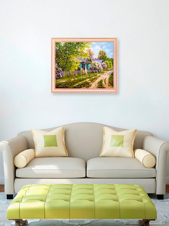 Картина по номерам «Деревенская улица» — картинка 9
