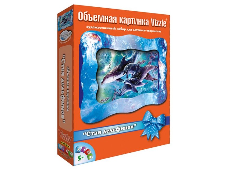 Объемная картина «Стая дельфинов» — картинка 2