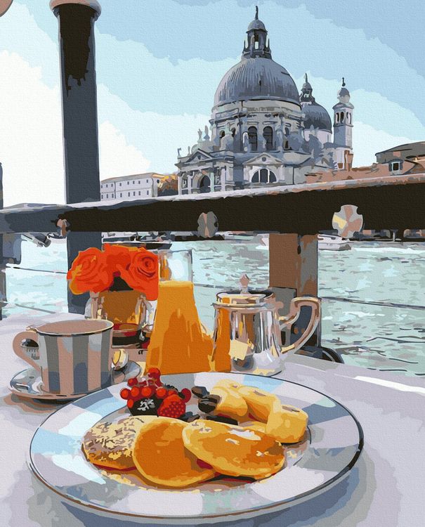 Картина по номерам «Утренний завтрак в Венеции»