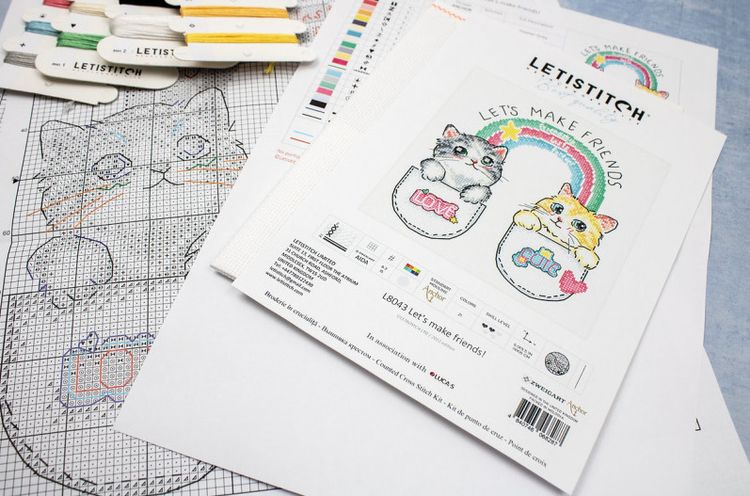 Набор для вышивания «Let's make friends!» — картинка 2