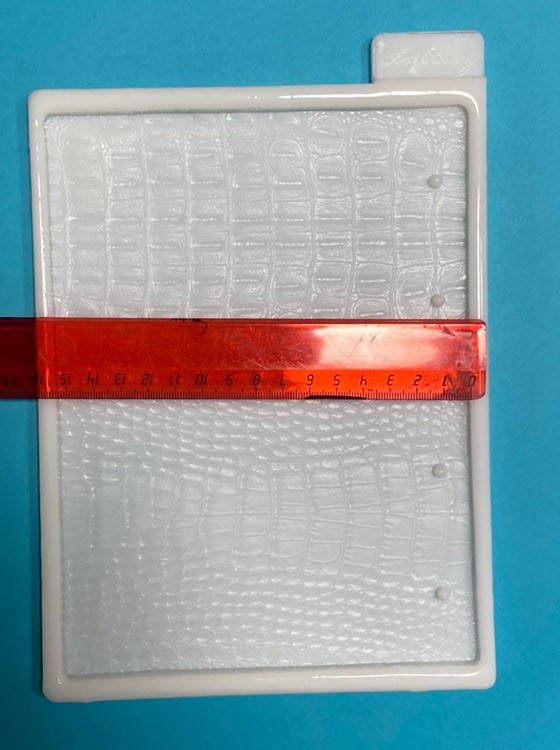 Молд №456 Обложка А5, Кожа крокодила (210х153х5 мм) 1 шт., Art Blong — картинка 2