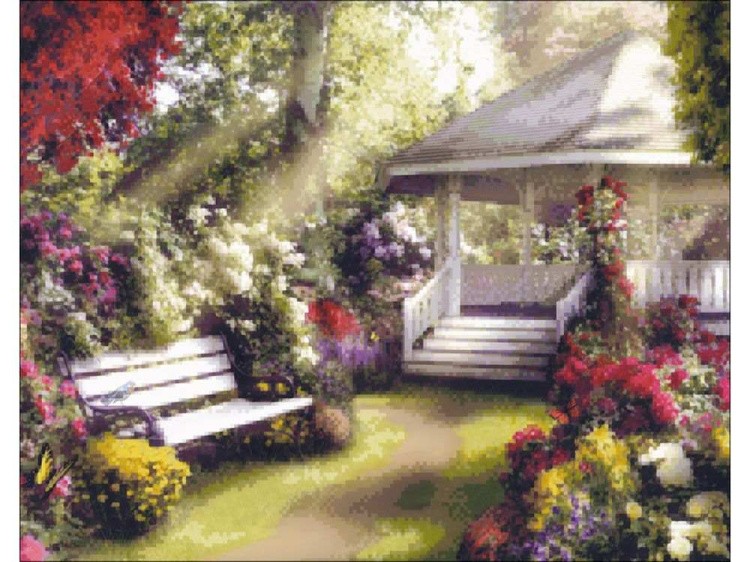 Алмазная вышивка «Беседка» — картинка 2