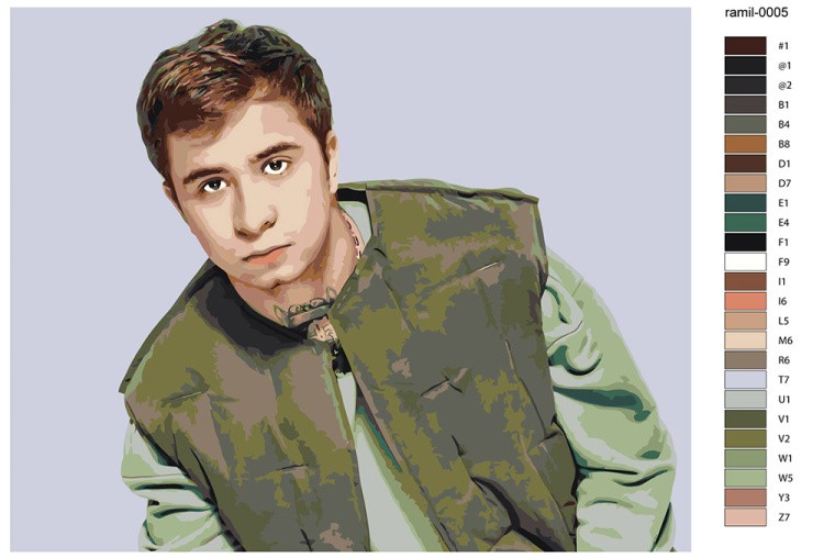 Картина по номерам «Музыкант Ramil Рамиль 3» — картинка 2