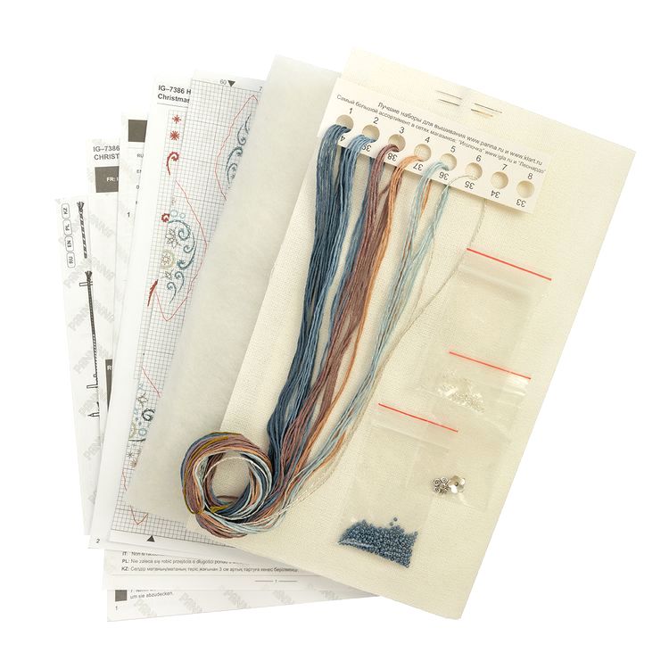 Набор для вышивания «Новогодняя игрушка. Морозные узоры» — картинка 8