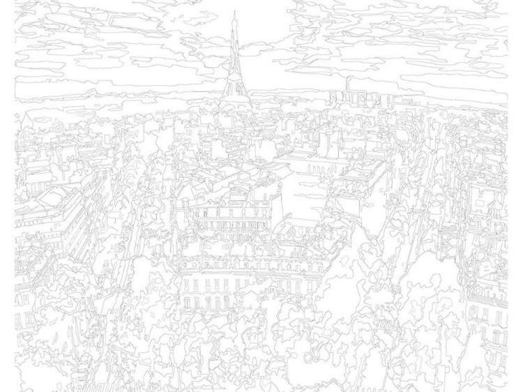 Картина по номерам «Париж с высоты» — картинка 3