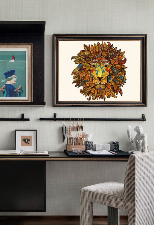 Деревянные пазлы «Царь Зверей M», Woodbests — картинка 8