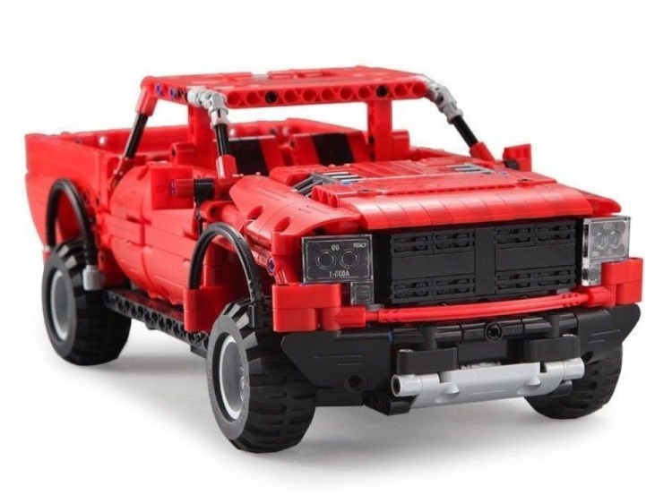 Радиоуправляемый конструктор CADA deTech красный пикап, 549 деталей — картинка 2