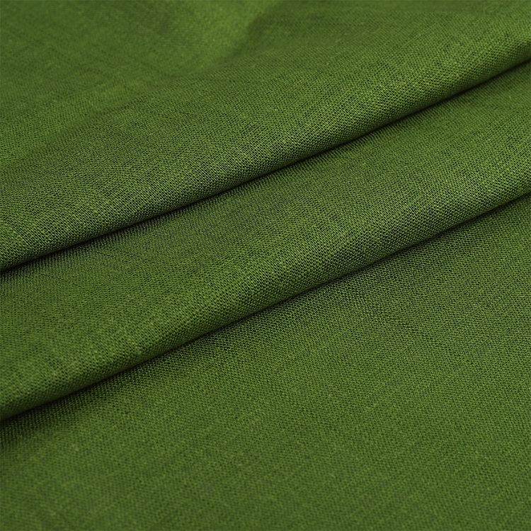 Ткань льняная, 190 г/м², 5 м x 140 см, цвет: зеленый чай, TBY — картинка 3