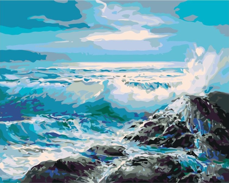 Картина по номерам «Море»