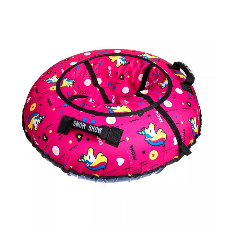 Детская зимняя ватрушка тюбинг для катания 105 см — картинка 5