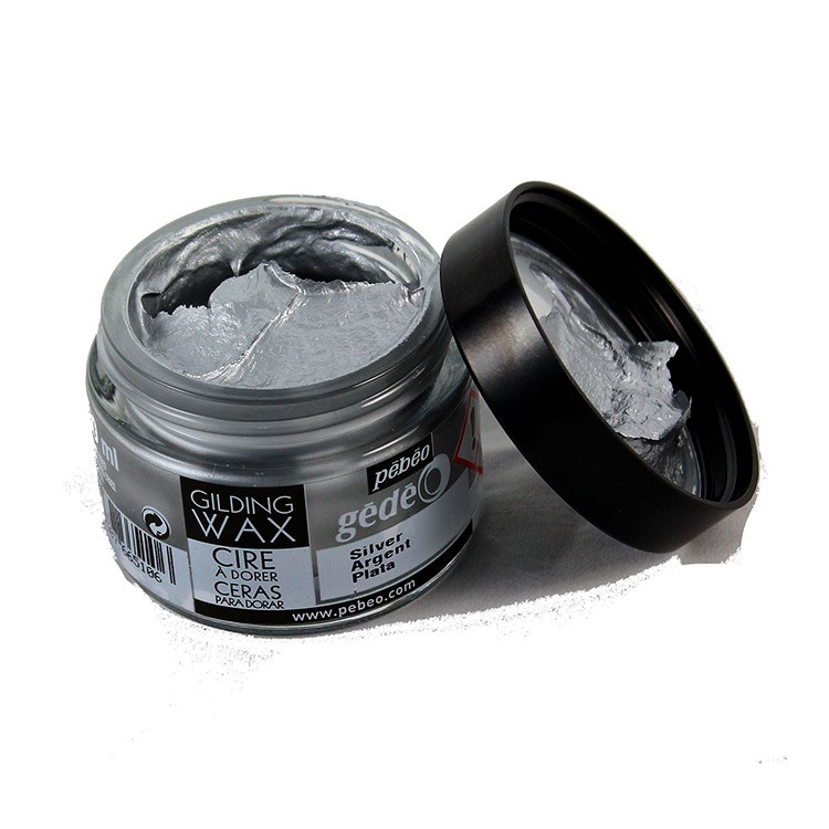 Воск (вакса) для золочения Gedeo 30 мл, цвет: под серебро, Pebeo — картинка 2