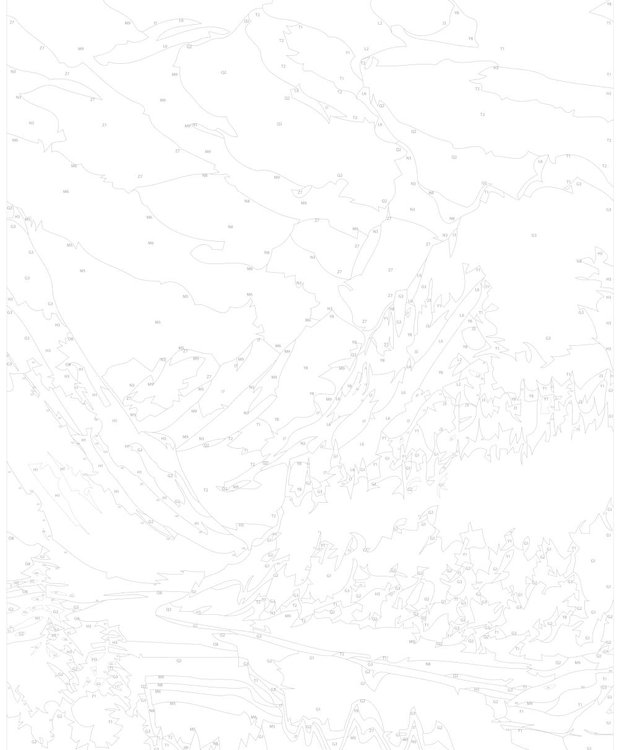 Картина по номерам «Горный пейзаж» — картинка 3