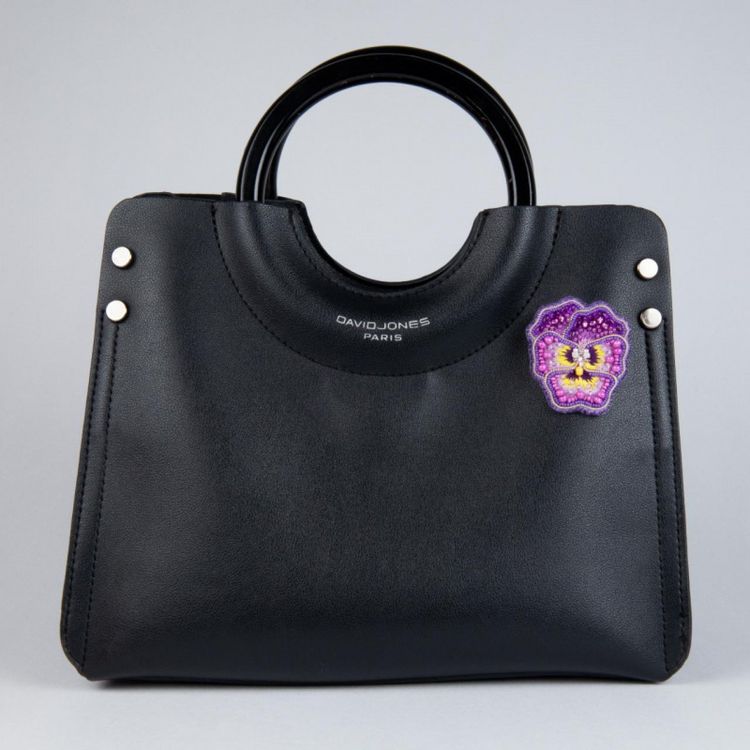 Набор вышивки бисером «Брошь. Анютины глазки» — картинка 4