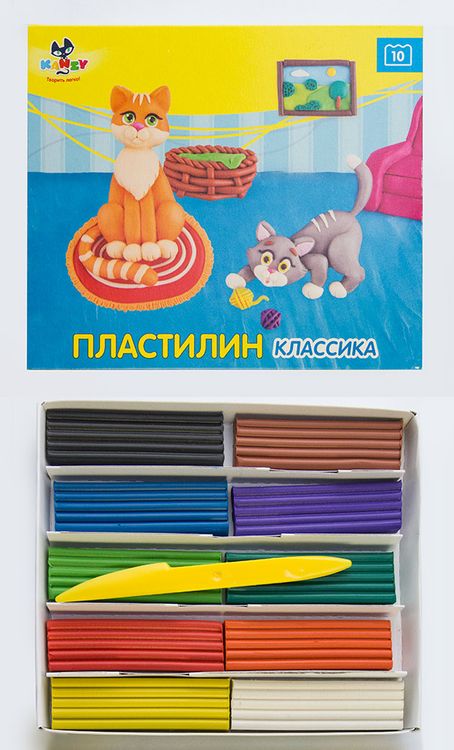 Пластилин KANZY KNY-300703, 10 цветов — картинка 2