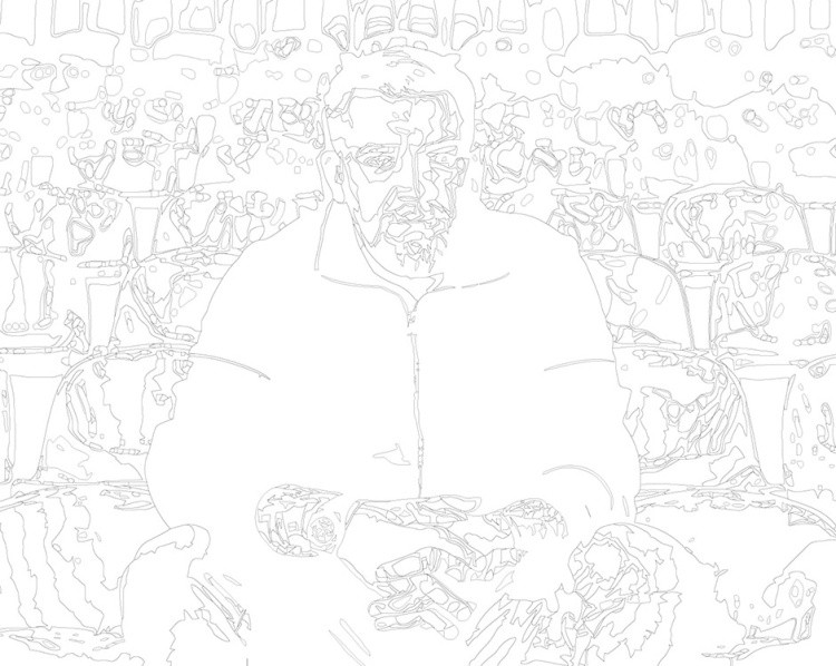 Картина по номерам «Рэпер Баста Василий Вакуленко 12» — картинка 3