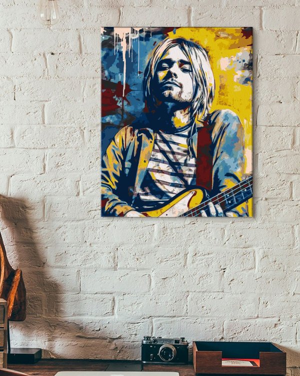 Картина по номерам «Постер Курт Кобейн» — картинка 3