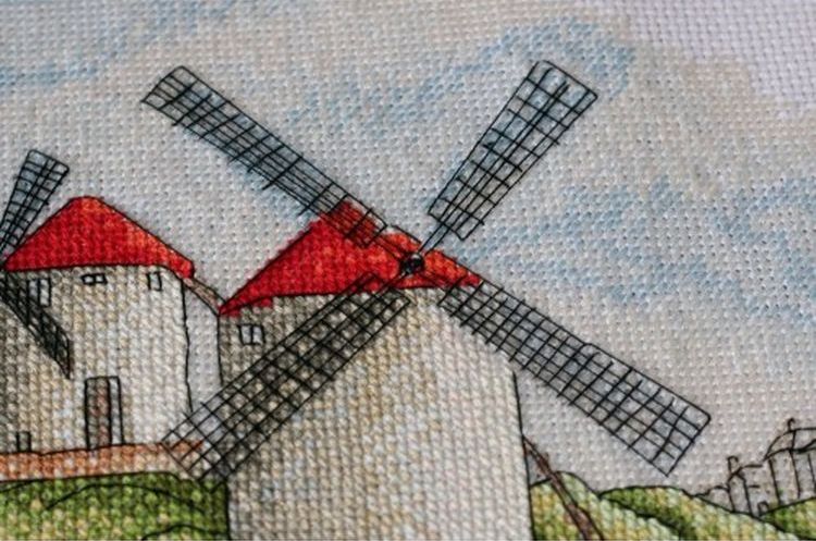 Набор для вышивки крестом «Ветряные мельницы» — картинка 2