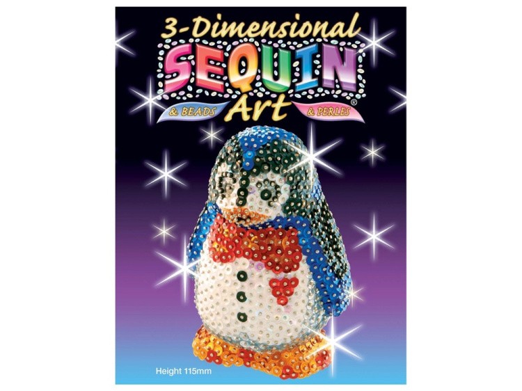 Объемная фигурка с блестками «Пингвин» — картинка 2