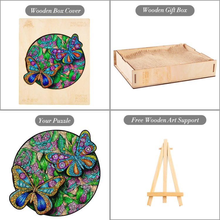 Деревянные пазлы «Красивая Бабочка XL», Woodbests — картинка 6