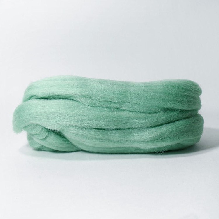 Шерсть для валяния Камтекс КТ ГЛ, полутонкая, цвет №107 (ментол), 50 г — картинка 2