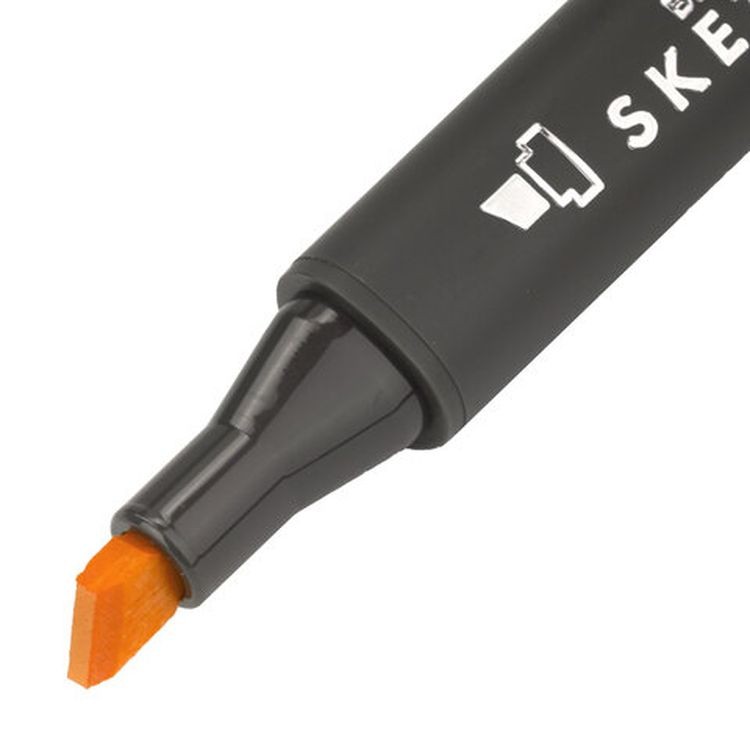 Маркер для скетчинга двусторонний 1 мм - 6 мм BRAUBERG ART CLASSIC, цвет: светло-оранжевый — картинка 3