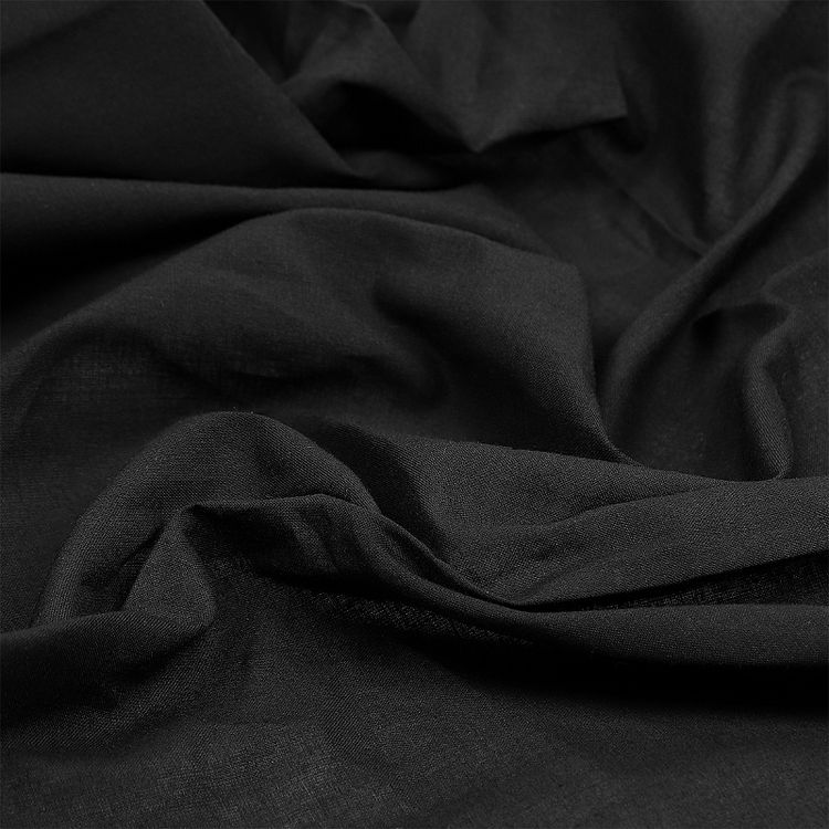 Ткань Батист, 1 м х 150 см, 72 г/м², цвет: черный, TBY — картинка 4