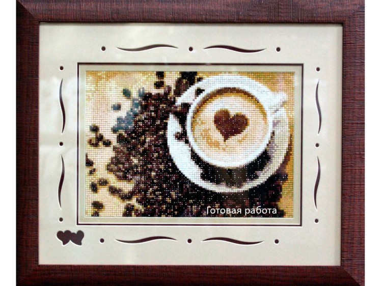 Алмазная вышивка «Кофе для нее» — картинка 3