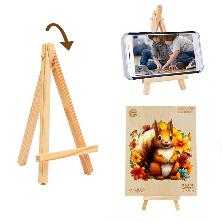 Деревянные пазлы «Рыжая белочка M», Woodbests — картинка 7