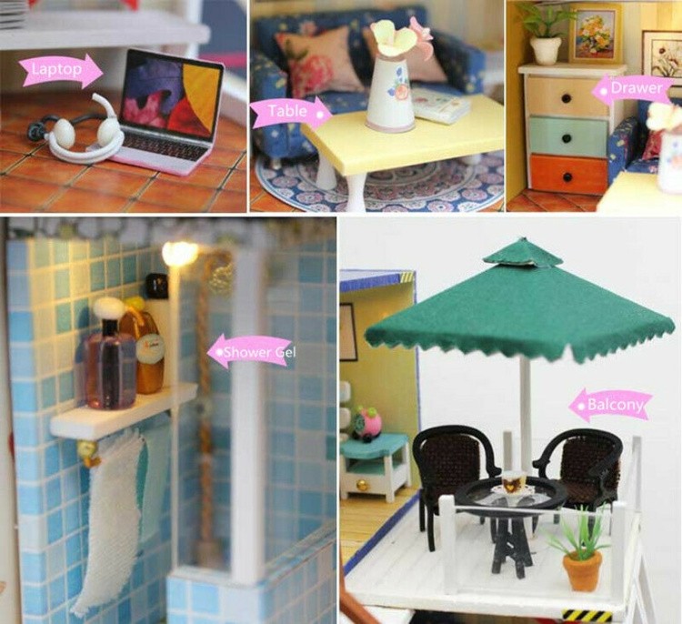 Набор для создания миниатюры (румбокс) «Загородный домик» — картинка 6