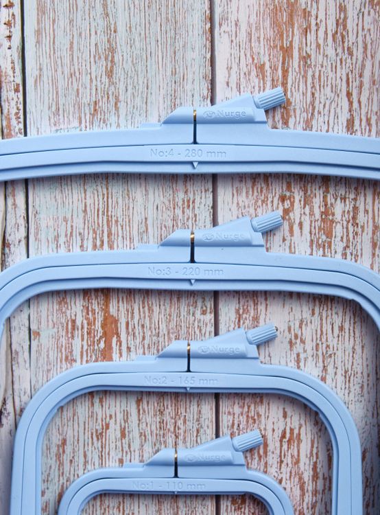 Пяльцы пластиковые прямоугольные с винтом №2, 16,5х14,5 см, Nurge — картинка 4