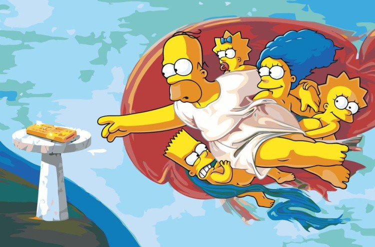Картина по номерам «Simpsons Симпсоны: Семья Арт»
