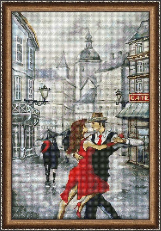 Алмазная вышивка «Танго в городе» — картинка 2
